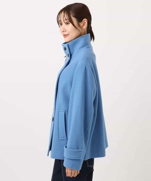 MK MICHEL KLEIN / エムケーミッシェルクラン その他アウター | [超軽量]エアリアルウール スタンドカラーショートコート | 詳細29