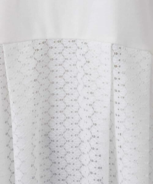 MK MICHEL KLEIN / エムケーミッシェルクラン カットソー | 幾何調レースデザイン ペプラムインナーカットソー/洗える | 詳細12