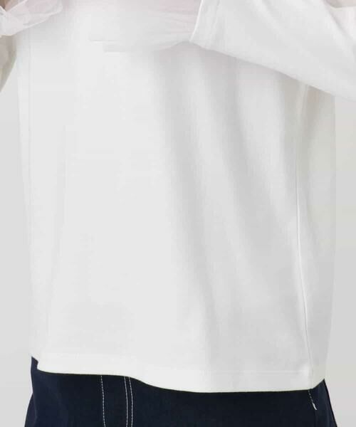 MK MICHEL KLEIN / エムケーミッシェルクラン カットソー | 袖口チュールデザイン インナーカットソー/洗える | 詳細16