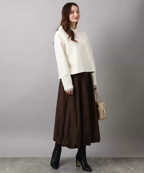 MK MICHEL KLEIN / エムケーミッシェルクラン カットソー | 袖口チュールデザイン インナーカットソー/洗える | 詳細4