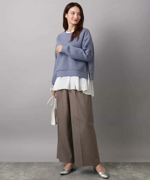 MK MICHEL KLEIN / エムケーミッシェルクラン カットソー | クロップド丈ダンボールプルオーバー/洗える | 詳細15