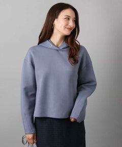 MK MICHEL KLEIN / エムケーミッシェルクラン パーカー | クロップド丈ダンボールフーディー/洗える