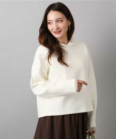 MK MICHEL KLEIN / エムケーミッシェルクラン パーカー | クロップド丈ダンボールフーディー/洗える