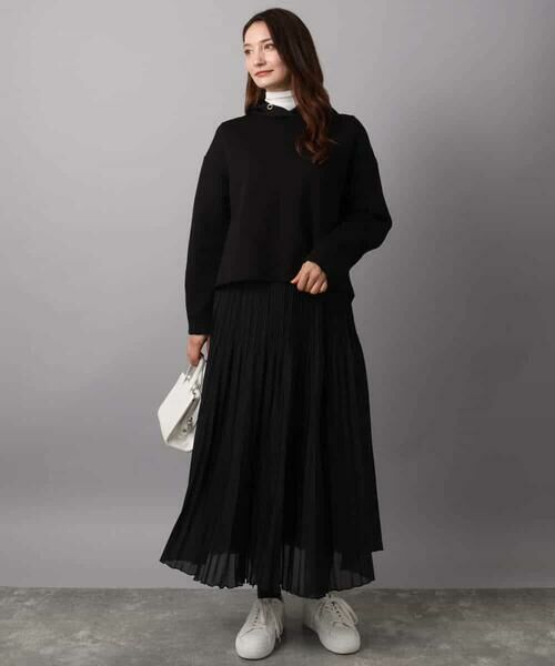 MK MICHEL KLEIN / エムケーミッシェルクラン パーカー | クロップド丈ダンボールフーディー/洗える | 詳細2