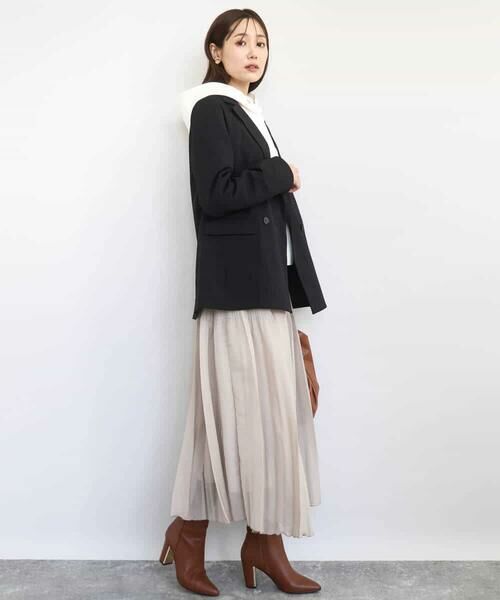 MK MICHEL KLEIN / エムケーミッシェルクラン パーカー | クロップド丈ダンボールフーディー/洗える | 詳細21