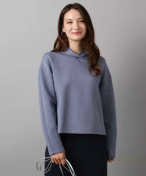 MK MICHEL KLEIN / エムケーミッシェルクラン パーカー | クロップド丈ダンボールフーディー/洗える | 詳細22