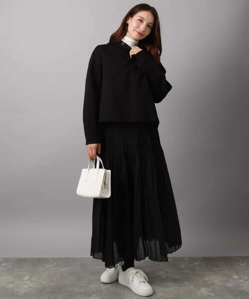 MK MICHEL KLEIN / エムケーミッシェルクラン パーカー | クロップド丈ダンボールフーディー/洗える | 詳細3