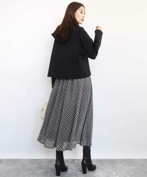 MK MICHEL KLEIN / エムケーミッシェルクラン パーカー | クロップド丈ダンボールフーディー/洗える | 詳細8