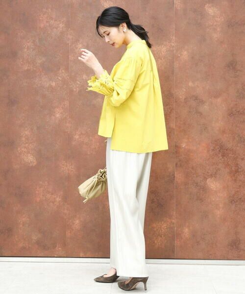 MK MICHEL KLEIN / エムケーミッシェルクラン その他パンツ | サテン地バレルパンツ/洗える | 詳細22