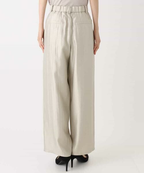 MK MICHEL KLEIN / エムケーミッシェルクラン その他パンツ | サテン地バレルパンツ/洗える | 詳細30