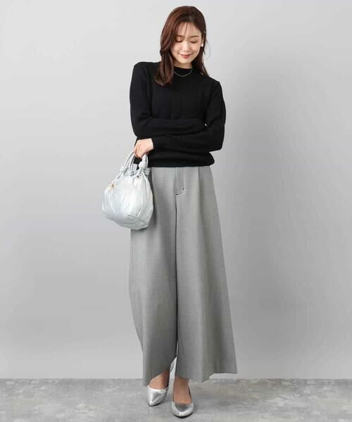 MK MICHEL KLEIN / エムケーミッシェルクラン その他パンツ | 千鳥柄ガウチョパンツ/洗える | 詳細16