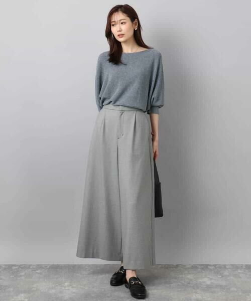 MK MICHEL KLEIN / エムケーミッシェルクラン その他パンツ | 千鳥柄ガウチョパンツ/洗える | 詳細19