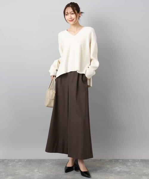 MK MICHEL KLEIN / エムケーミッシェルクラン その他パンツ | 千鳥柄ガウチョパンツ/洗える | 詳細2