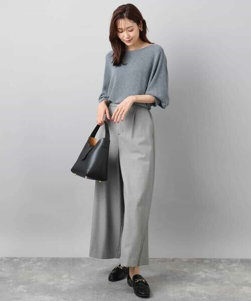 MK MICHEL KLEIN / エムケーミッシェルクラン その他パンツ | 千鳥柄ガウチョパンツ/洗える | 詳細20