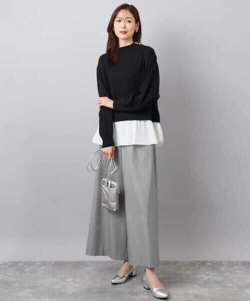 MK MICHEL KLEIN / エムケーミッシェルクラン その他パンツ | 千鳥柄ガウチョパンツ/洗える | 詳細21