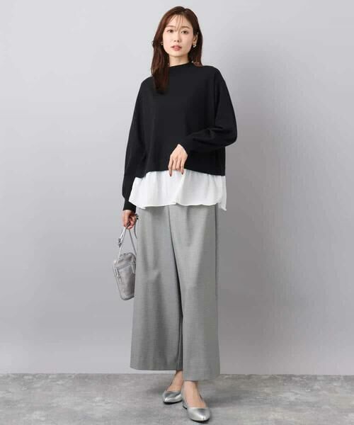 MK MICHEL KLEIN / エムケーミッシェルクラン その他パンツ | 千鳥柄ガウチョパンツ/洗える | 詳細22