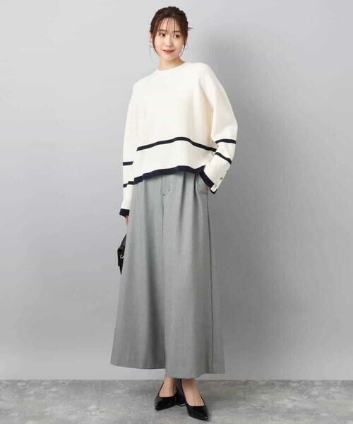 MK MICHEL KLEIN / エムケーミッシェルクラン その他パンツ | 千鳥柄ガウチョパンツ/洗える | 詳細26