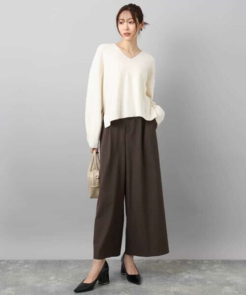 MK MICHEL KLEIN / エムケーミッシェルクラン その他パンツ | 千鳥柄ガウチョパンツ/洗える | 詳細3