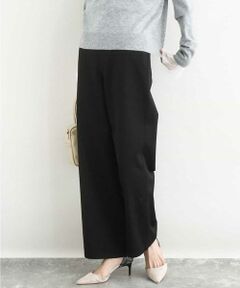 MK MICHEL KLEIN / エムケーミッシェルクラン その他パンツ | 裏起毛ブーツカットシルエットデニムワイドパンツ/洗える