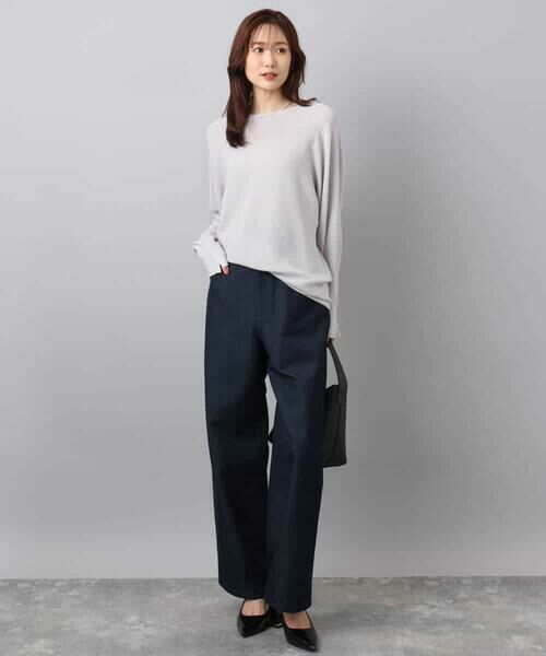 MK MICHEL KLEIN / エムケーミッシェルクラン その他パンツ | 裏起毛ブーツカットシルエットデニムワイドパンツ/洗える | 詳細18