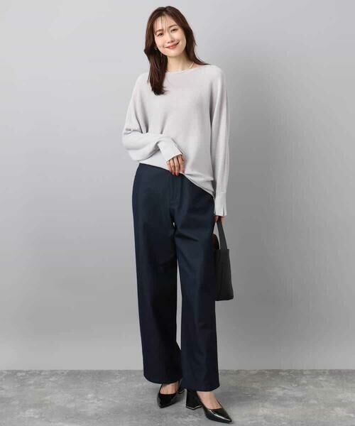 MK MICHEL KLEIN / エムケーミッシェルクラン その他パンツ | 裏起毛ブーツカットシルエットデニムワイドパンツ/洗える | 詳細19