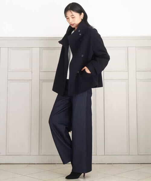 MK MICHEL KLEIN / エムケーミッシェルクラン その他パンツ | 裏起毛ブーツカットシルエットデニムワイドパンツ/洗える | 詳細29