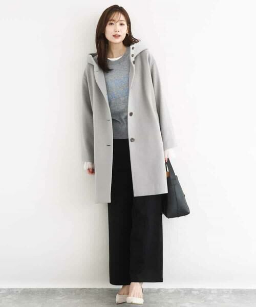 MK MICHEL KLEIN / エムケーミッシェルクラン その他パンツ | 裏起毛ブーツカットシルエットデニムワイドパンツ/洗える | 詳細5