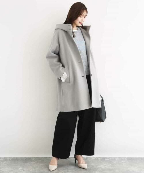 MK MICHEL KLEIN / エムケーミッシェルクラン その他パンツ | 裏起毛ブーツカットシルエットデニムワイドパンツ/洗える | 詳細7