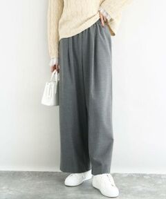 MK MICHEL KLEIN / エムケーミッシェルクラン チノ・ワークパンツ | 裏起毛ワイドストレートプルオンパンツ/洗える