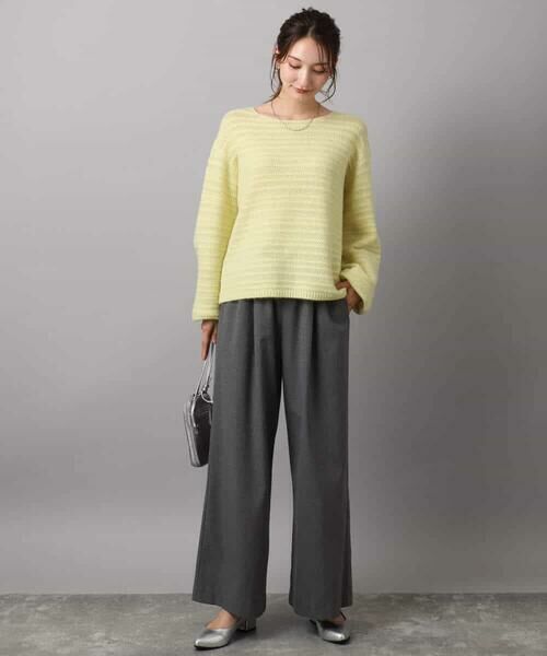 MK MICHEL KLEIN / エムケーミッシェルクラン チノ・ワークパンツ | 裏起毛ワイドストレートプルオンパンツ/洗える | 詳細24