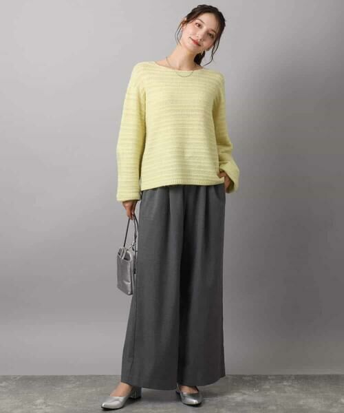 MK MICHEL KLEIN / エムケーミッシェルクラン チノ・ワークパンツ | 裏起毛ワイドストレートプルオンパンツ/洗える | 詳細25