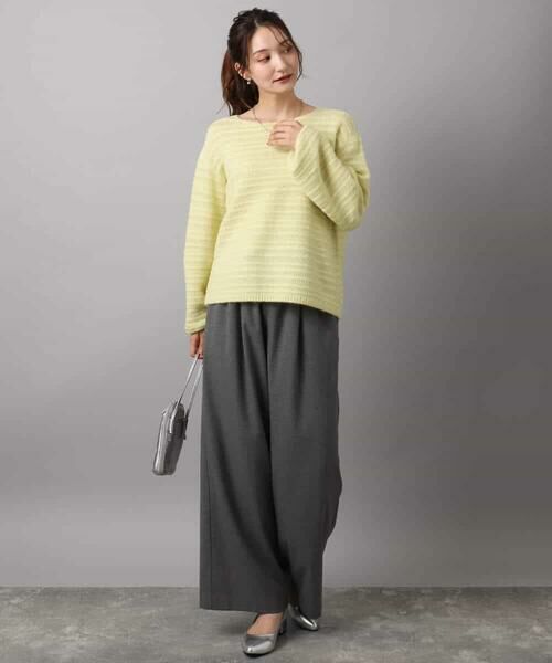 MK MICHEL KLEIN / エムケーミッシェルクラン チノ・ワークパンツ | 裏起毛ワイドストレートプルオンパンツ/洗える | 詳細26