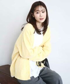 MK MICHEL KLEIN / エムケーミッシェルクラン カーディガン・ボレロ | ソフト起毛ニットカーディガン/洗える