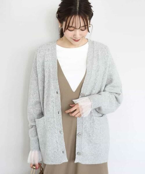 MK MICHEL KLEIN / エムケーミッシェルクラン カーディガン・ボレロ | ソフト起毛ニットカーディガン/洗える | 詳細10