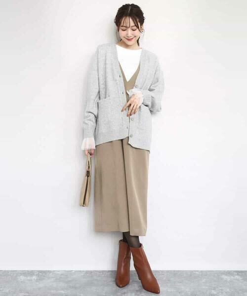 MK MICHEL KLEIN / エムケーミッシェルクラン カーディガン・ボレロ | ソフト起毛ニットカーディガン/洗える | 詳細11