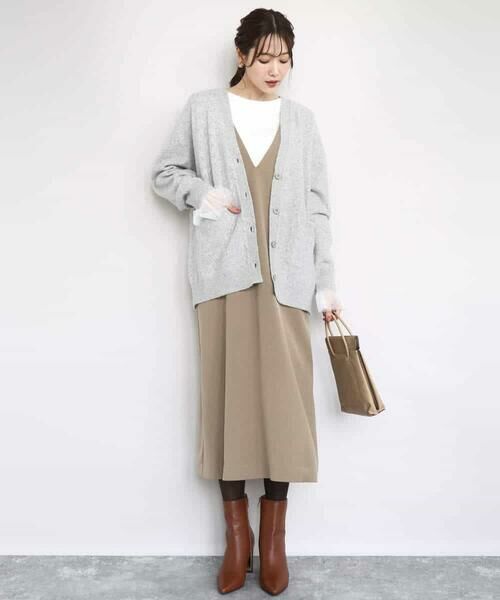 MK MICHEL KLEIN / エムケーミッシェルクラン カーディガン・ボレロ | ソフト起毛ニットカーディガン/洗える | 詳細13