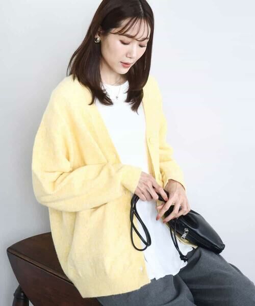 MK MICHEL KLEIN / エムケーミッシェルクラン カーディガン・ボレロ | ソフト起毛ニットカーディガン/洗える | 詳細6