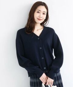 MK MICHEL KLEIN / エムケーミッシェルクラン カーディガン・ボレロ | スムース編みVネックニットカーディガン/洗える