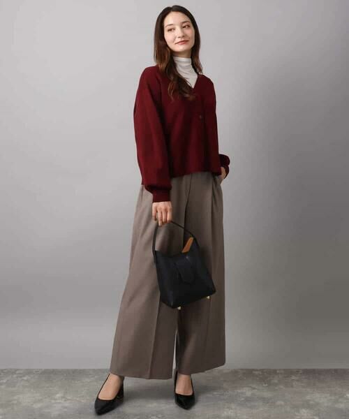 MK MICHEL KLEIN / エムケーミッシェルクラン カーディガン・ボレロ | スムース編みVネックニットカーディガン/洗える | 詳細17