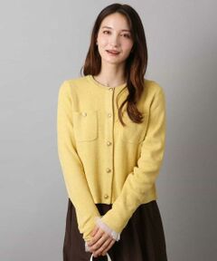 MK MICHEL KLEIN / エムケーミッシェルクラン カーディガン・ボレロ | ミニブークレーカーディガン/洗える