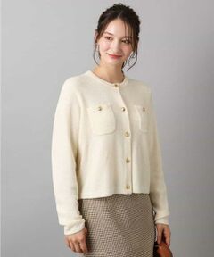 MK MICHEL KLEIN / エムケーミッシェルクラン カーディガン・ボレロ | ミニブークレーカーディガン/洗える