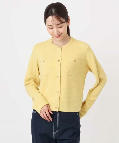 MK MICHEL KLEIN / エムケーミッシェルクラン カーディガン・ボレロ | ミニブークレーカーディガン/洗える | 詳細13