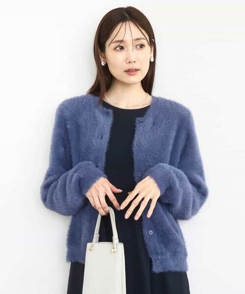 MK MICHEL KLEIN / エムケーミッシェルクラン カーディガン・ボレロ | フェザーニットカーディガン/洗える | 詳細1