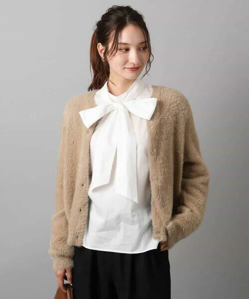 MK MICHEL KLEIN / エムケーミッシェルクラン カーディガン・ボレロ | フェザーニットカーディガン/洗える | 詳細15