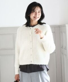 MK MICHEL KLEIN / エムケーミッシェルクラン カーディガン・ボレロ | ヘアリーニットカーディガン/洗える