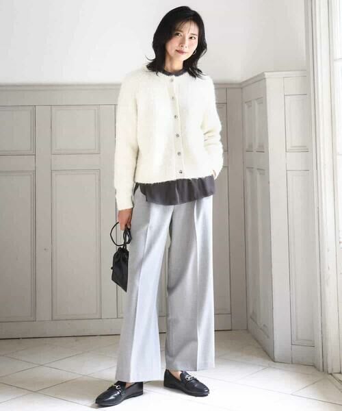 MK MICHEL KLEIN / エムケーミッシェルクラン カーディガン・ボレロ | ヘアリーニットカーディガン/洗える | 詳細17