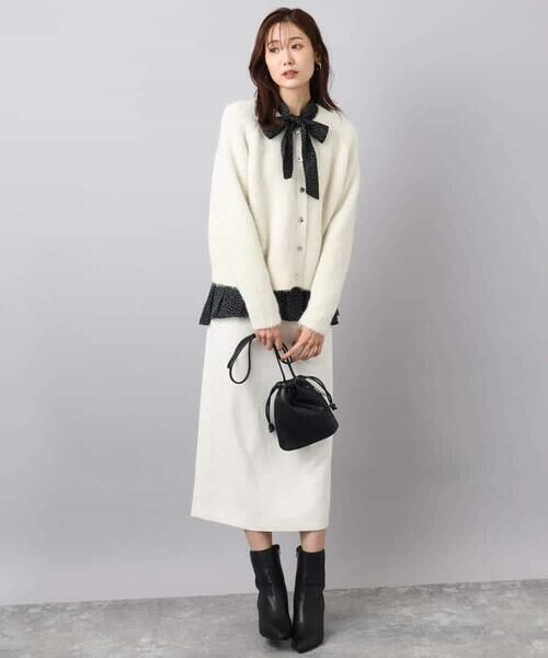 MK MICHEL KLEIN / エムケーミッシェルクラン カーディガン・ボレロ | ヘアリーニットカーディガン/洗える | 詳細2