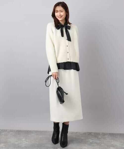 MK MICHEL KLEIN / エムケーミッシェルクラン カーディガン・ボレロ | ヘアリーニットカーディガン/洗える | 詳細4