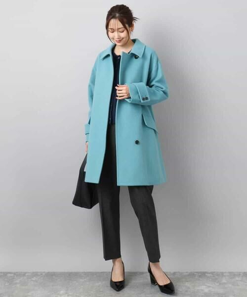 MK MICHEL KLEIN / エムケーミッシェルクラン その他アウター | SUPER100'sウール スタンドカラーミドルコート | 詳細10