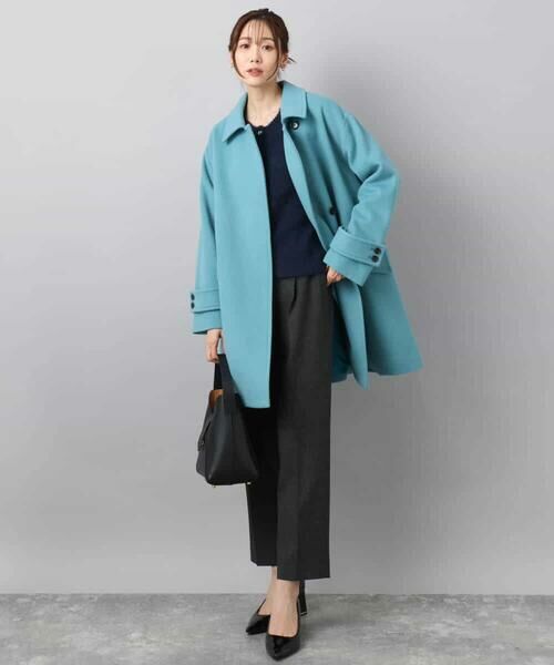 MK MICHEL KLEIN / エムケーミッシェルクラン その他アウター | SUPER100'sウール スタンドカラーミドルコート | 詳細12